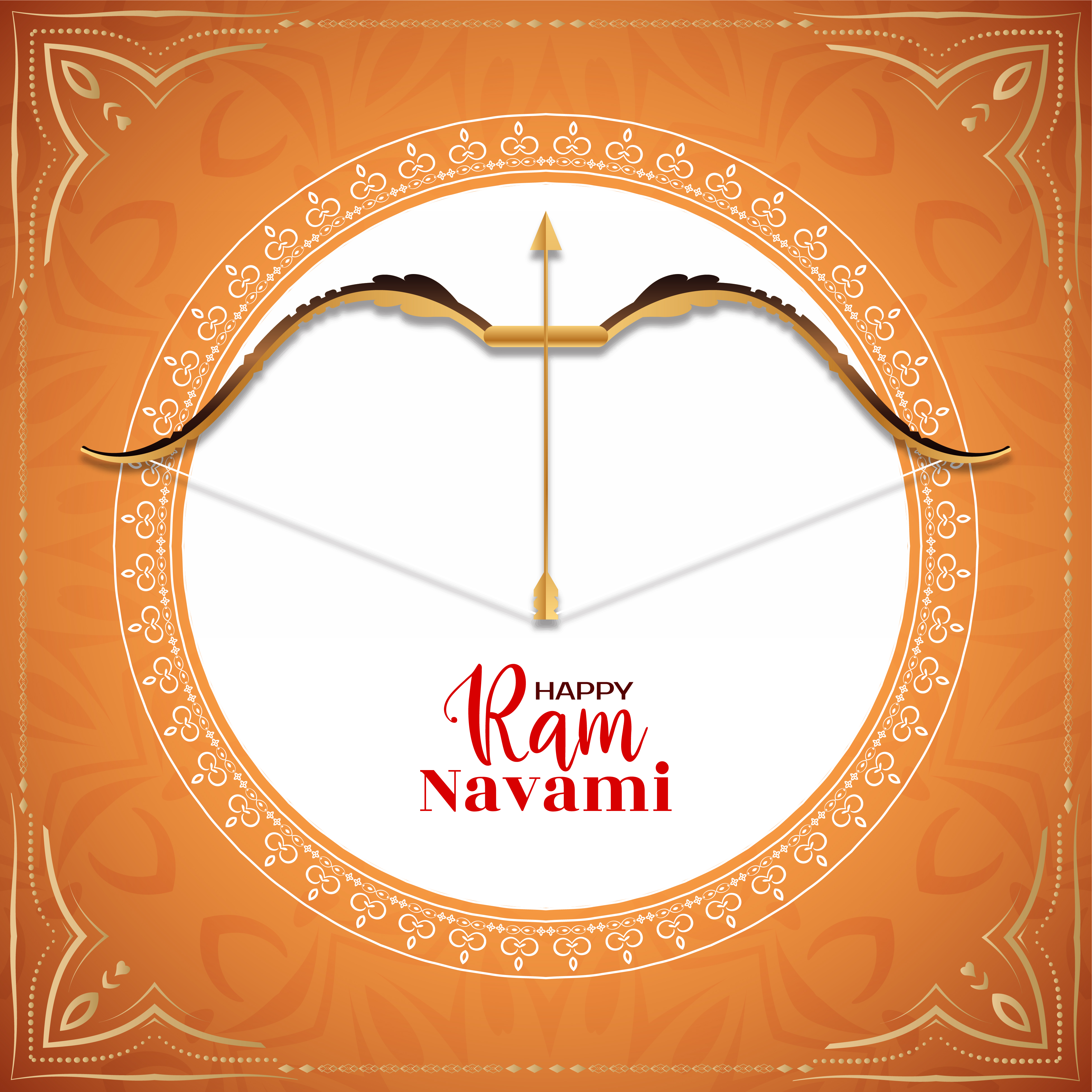 Vector illustration concept of shree ram navami festival