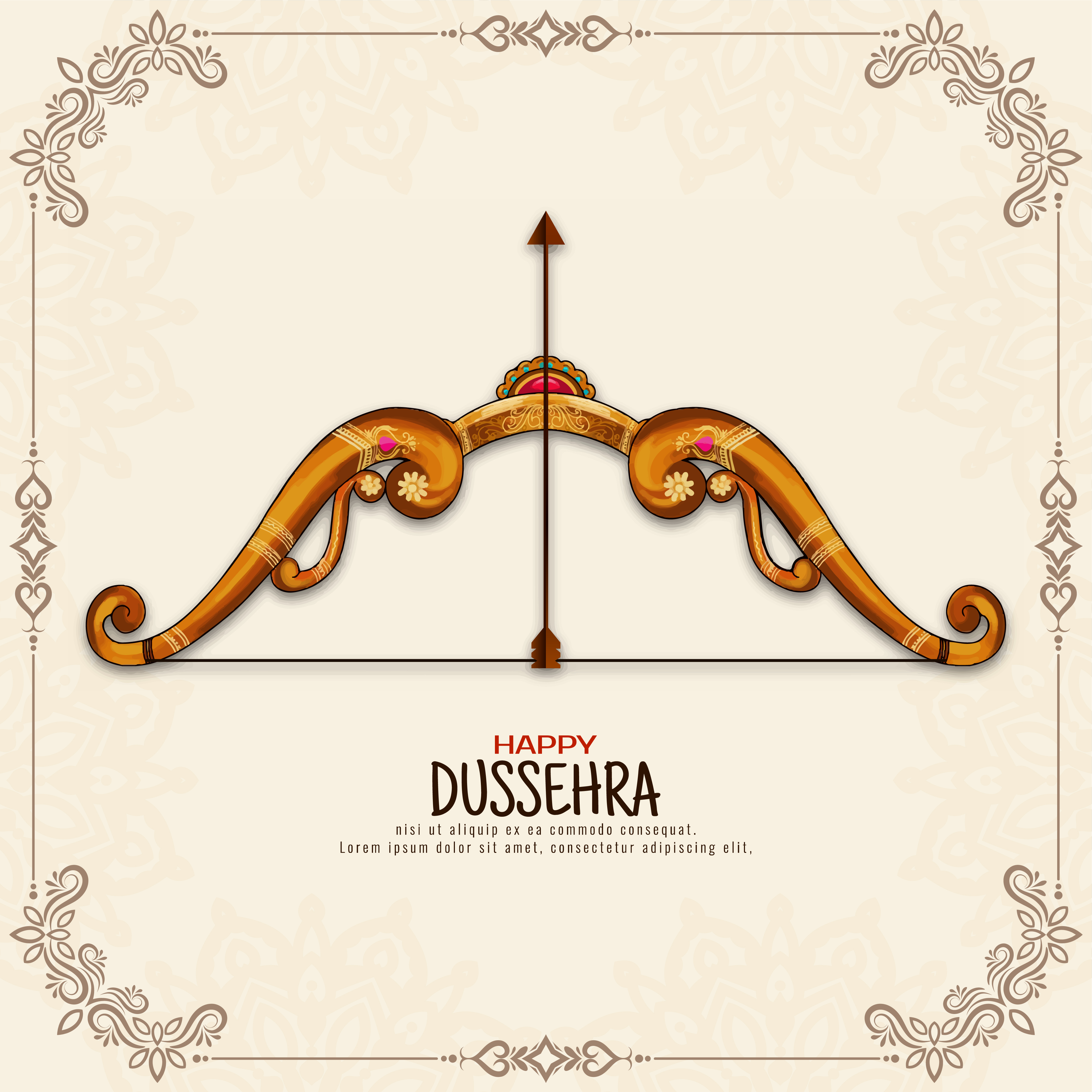 Dussehra Poster Design - DesignbyNandini