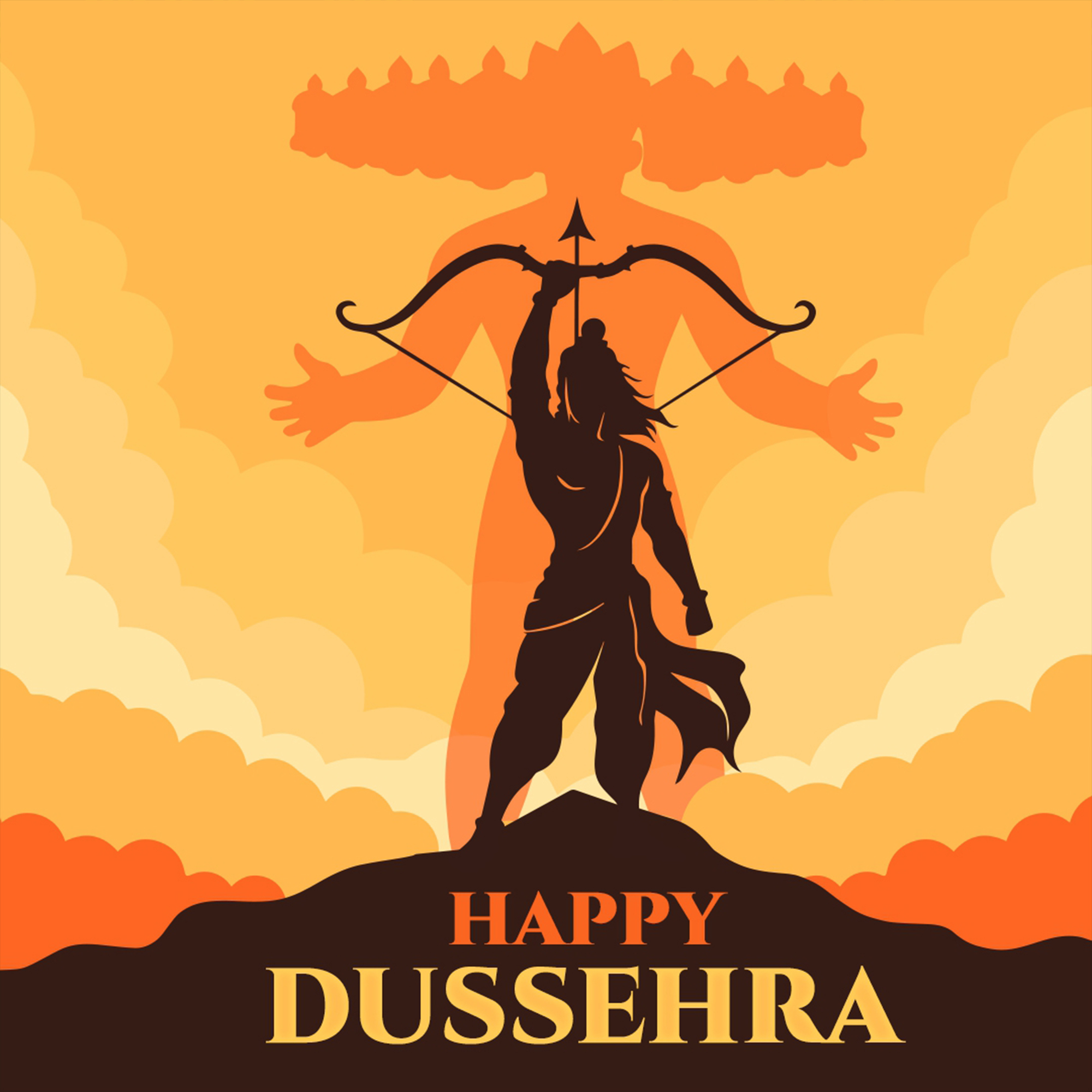 Dussehra Poster Design - DesignbyNandini